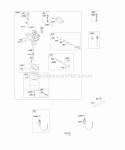 Part Location Diagram of 691555 Briggs and Stratton Nozzle-Carburetor